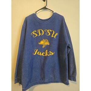 South Dakota State University Jackrabbits Blue Longsleeve Pullover Sweater (XL)